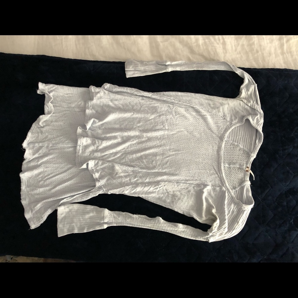 Free people baby blue long sleeve!!